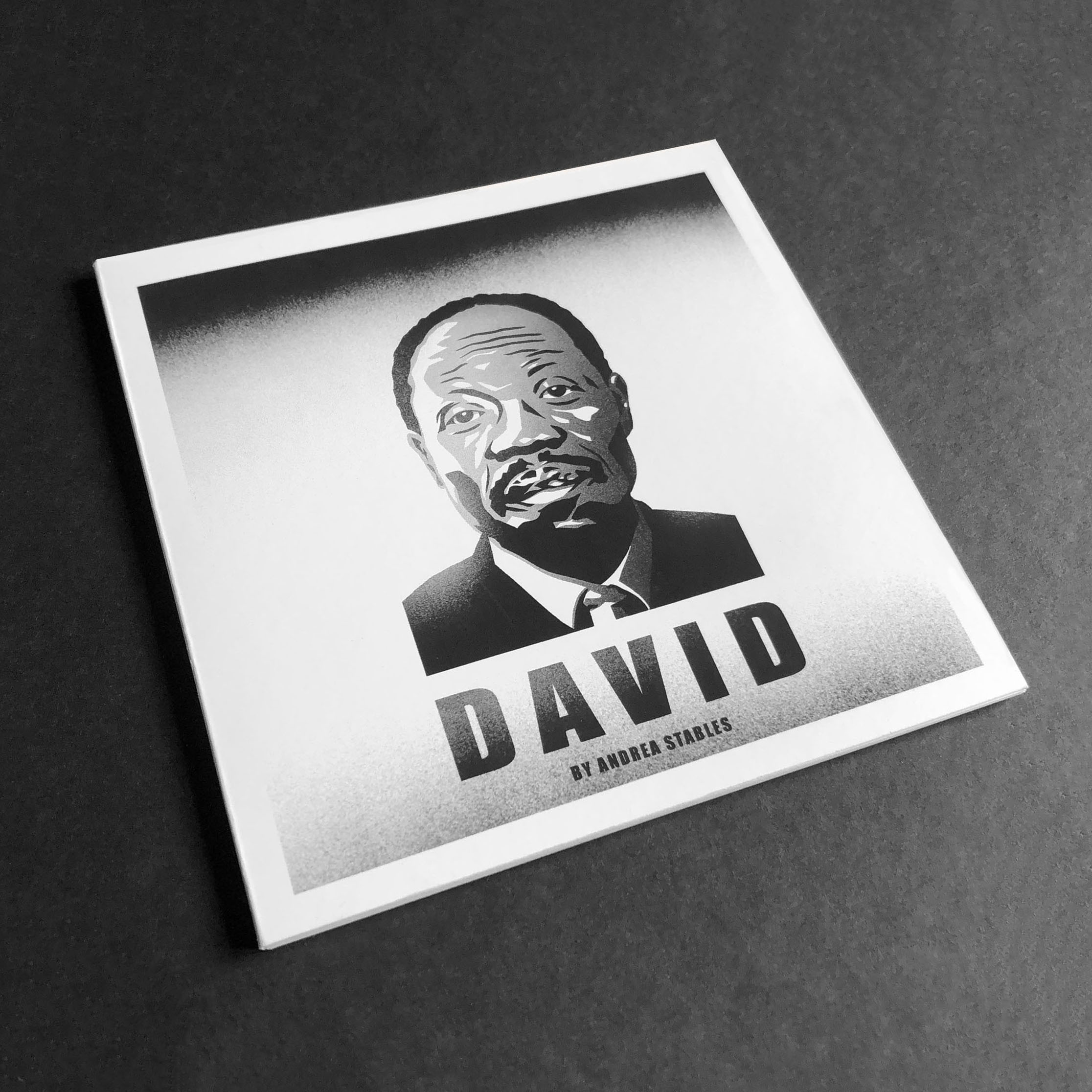 Front cover artwork featuring an illustrated portrait of David Oluwale