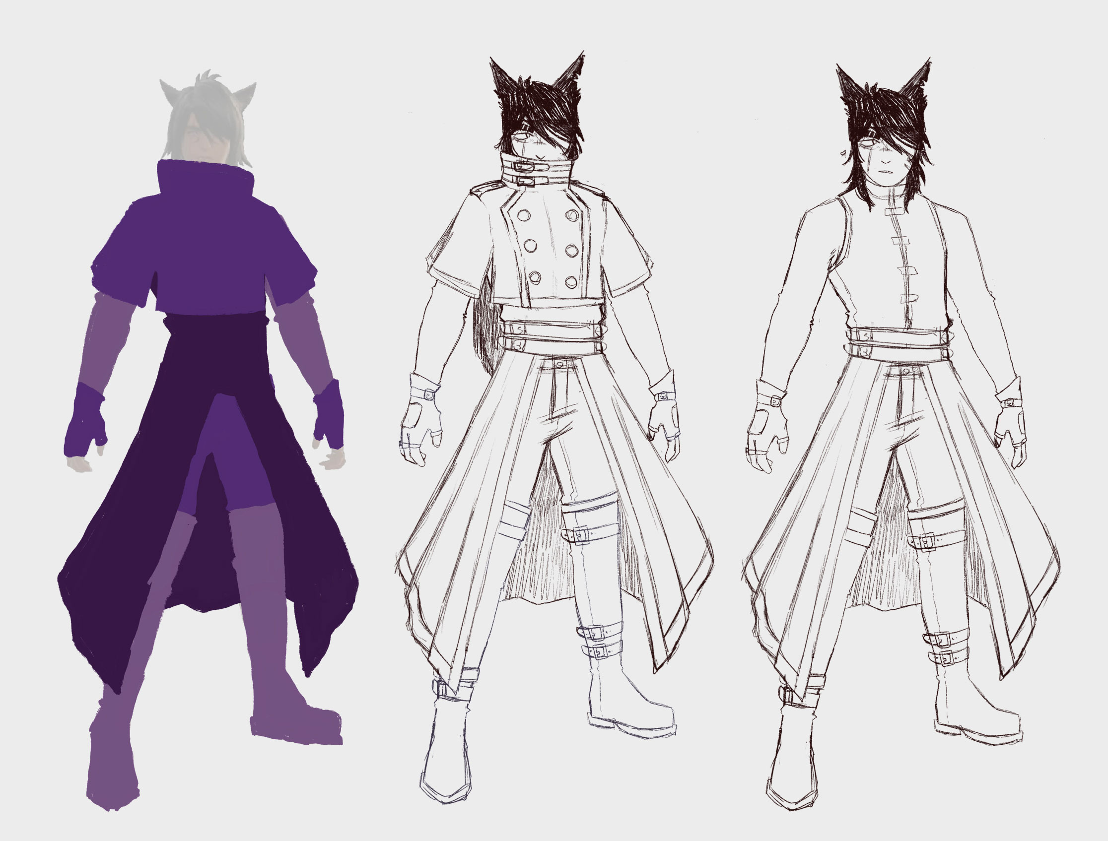Character design roughs